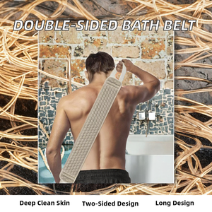 Esponja Exfoliante Corporal de Doble Cara J&Y JJY-003, Granulada, Larga y Natural, para Baño y Ducha, Cepillo para Limpiar la Espalda para Adultos, Venta al Por Mayor - Product Image 2