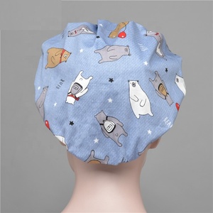 Sombreros DE <span class=keywords><strong>TRABAJO</strong></span> ajustables para mujer con banda para el sudor Gorro de enfermera de <span class=keywords><strong>trabajo</strong></span> Bouffant de algodón - Product Image 5