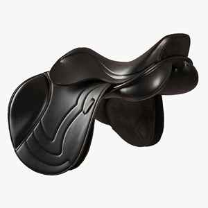 Selle d'obstacle anglaise en cuir synthétique de qualité supérieure, design léger avec boucles en acier inoxydable, idéale pour la course et l'équitation - Product Image 1