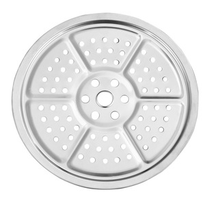 Stainless Steel <b>Steamer</b> Rack 18cm 20cm 22cm 24cm 26cm 27cm 29cm 31cm 33cm 42cm 44cm 46cm 48cm 50cm Multi Size Round Steam Plate - Product Image 2