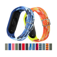 Nouveau bracelet en nylon élastique orange pour Xiaomi MI Band 7 6 5, bracelet de sport respirant, bracelet de remplacement pour montre intelligente
