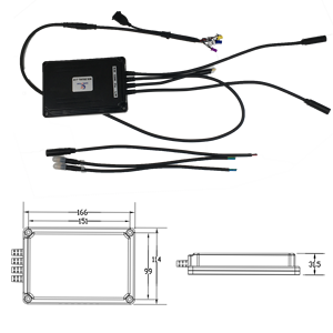 <span class=keywords><strong>E</strong></span> di frenatura 24v 36v 48v 40A 500w dual drive motore bldc controller per carriola - Product Image 2