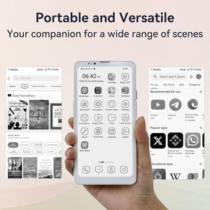 Téléphone E Ink Bigme Hibreak Pro 6,13 pouces 8 Go 256 Go 5G Smartphone Android Blanc - Product Image 3
