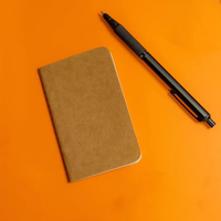 Design personnalisé de poche brun kraft mini journal petit bloc-notes portable pour les détails de l'enregistrement, liste de contrôle