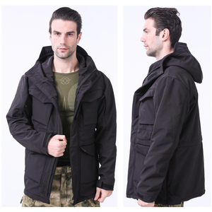 Chaqueta de Motocicleta con Capucha para Hombre, Cortavientos, Camuflaje, Ecológica, Transpirable, con Múltiples Bolsillos, Estilo Ropa de Trabajo de Invierno, Corte Regular - Product Image 3