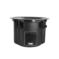 Altavoz Coaxial de Techo Profesional de 8 Pulgadas y 100 W de Potencia, Sin Marco, con Cable de Seguridad, 100 V o 8 Ω y Alta Salida de SPL para Sistema de PA