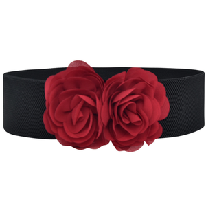 Hot Thời Trang Ăn Mặc Dây Thắt Lưng Voan Hoa Hồng Trang Trí Thắt Lưng Đàn Hồi Linh Hoạt Quần Áo Vành Đai - Product Image 1