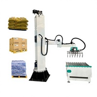 Palettiseur robotisé à colonne entièrement automatique 220V 380V haute efficacité pour boîtes de carton d'aliments pour animaux, tabac et canettes