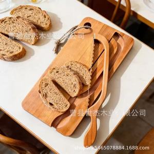 Juego de tablas de cortar de madera con cuchillo, rectangular, multifuncional, para uso en la cocina, hecho en Heze, Shandong, para cortar pan y tostadas - Product Image 5
