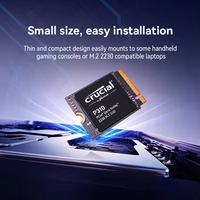 Crucial P310 1 To 2 To M.2 2230 NVMe PCIe Gen4 SSD interne compatible avec SteamDeck ROG Ally MSI Claw et Microsoft Surface