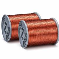 Fil de cuivre émaillé nu industriel 600V 0,012-1 mm, conducteur solide en cuivre pur à 99,99 % pour applications moteur/transformateur