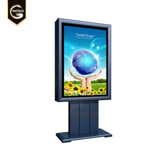Đôi dấu hiệu ngoài trời freestanding pylon lightbox quảng cáo di chuyển ánh sáng Hộp <span class=keywords><strong>signage</strong></span> - Product Image 5