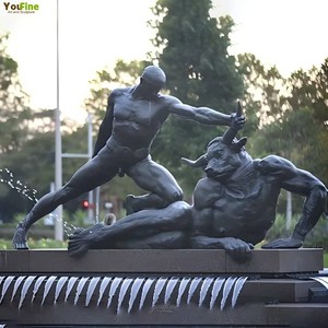Gran Estatua Clásica de Bronce para Exteriores, Escultura del Héroe Griego Teseo y el Minotauro, Figura de Metal Antigua para Decoración de Jardín - Product Image 3