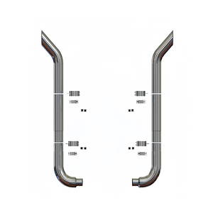 Bán buôn 7 "30 deg lần lượt ra ống xả Stack Ống Bộ dụng cụ với t Ống thé<span class=keywords><strong>p</strong></span> không gỉ 304 cho peterbilt - Product Image 1