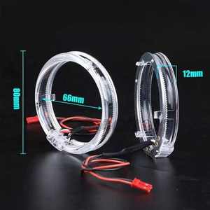 Feux avant de moto Starlight Led, yeux de démon, lumières de jour colorées DRL 12v, mini projecteur, lentille de moto - Product Image 4