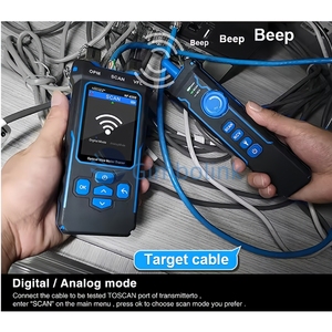 Testeur <span class=keywords><strong>de</strong></span> câble à fibre optique RJ45 NF8508 avec écran LCD numérique, localisateur <span class=keywords><strong>de</strong></span> ligne rechargeable, traqueur <span class=keywords><strong>de</strong></span> câbles, <span class=keywords><strong>vérificateur</strong></span> PoE, mesureur <span class=keywords><strong>de</strong></span> câbles optiques GPRS - Product Image 3
