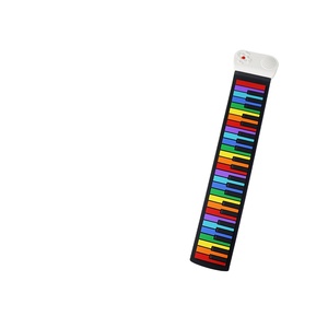 <span class=keywords><strong>Piano</strong></span> Portátil Plegable Multifuncional de 49 Teclas, Estilo Arcoíris, Instrumento Musical Educativo Colorido <span class=keywords><strong>para</strong></span> Niños - Product Image 3