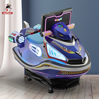 Bateau à moteur électrique pour enfants à monnayeur, machine de jeu d'arcade en plastique et métal pour intérieur, garantie 1 an, certifié CE, version anglaise