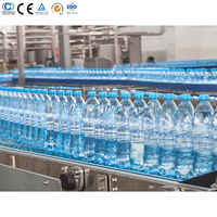 Ligne de production complète de remplissage de bouteilles pour animaux de compagnie de A à Z, ligne de remplissage automatique d'eau pure minérale 3 en 1, fabricant
