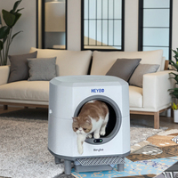 Bac à litière intelligent automatique pour chat, nettoyage rapide, grand format, ouverture supérieure, capteurs de sécurité - Conception intelligente du bac à litière pour chat