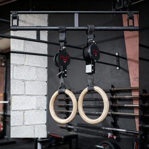 Anillas de Gimnasia para Entrenamiento de Fuerza y Acondicionamiento Físico, Anillas Ajustables con Correas Numeradas, Juego de Anillas para Ejercicios - Product Image 6