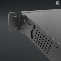 SYNSTRO Rakit Unit Distribusi Daya Rak (Rack-Mount) 1U 19" 16A 8 Outlet Dapat Disambung Daisy-Chain C13/C19 Tipe Single IP