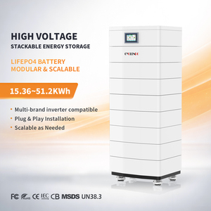 แบตเตอรี่ลิเธียม LiFePO4 แรงดันสูงแบบเรียงซ้อนได้ 15Kwh 20Kwh 30Kwh 35Kwh 40Kwh ระบบกักเก็บพลังงานแสงอาทิตย์ - Product Image 1