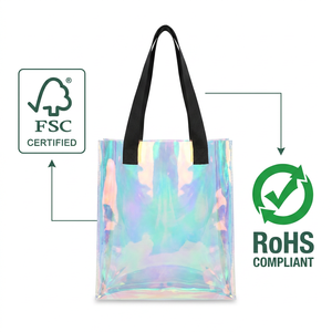 Bolsa <span class=keywords><strong>de</strong></span> Compras <span class=keywords><strong>de</strong></span> PVC Transparente Personalizada |   Logotipo grande, impermeable y con mango largo |   Evento <span class=keywords><strong>de</strong></span> supermercado minorista |   Bolso <span class=keywords><strong>de</strong></span> Hombro <span class=keywords><strong>de</strong></span> Plástico Transparente - Product Image 2