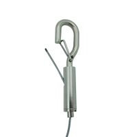 Pince à câble en cuivre autobloquante réglable en laiton avec sortie latérale Grip de câble personnalisable