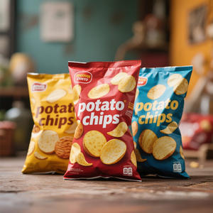 Влагостойкие красивые попкорн закуски печенье индивидуальный дизайн логотип пищевой пластиковый пакет картофельные чипсы хрустящая наволочка - Product Image 4