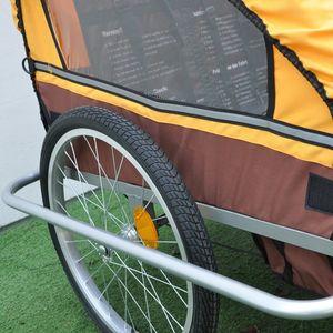 Bicyclette jumelle pliable en aluminium, bicyclette pour enfants et chiens, remorque de vélo et poussette de bébé, fabricants pour l'extérieur - Product Image 3