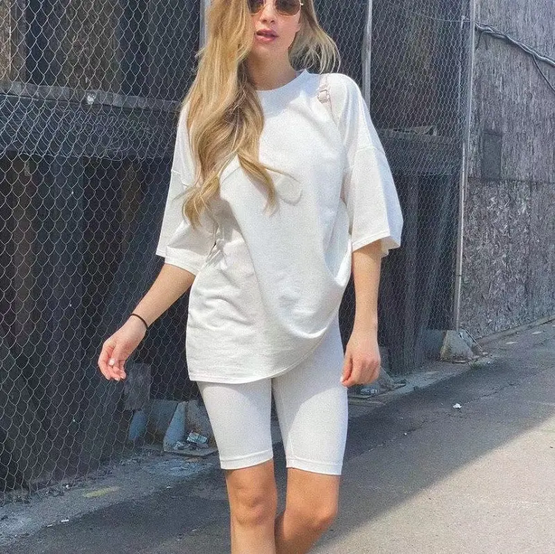 High quality Oversized T-Shirt Tops Loose Fit t shirt dress Casual Solid t shirts stylish fashion luxury t-shirt for women