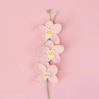 Bouquet de fleurs papillon en crochet fait main écologique, en laine, fleurs artificielles éternelles, décoration intérieure et cadeau de fête