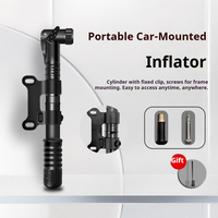 Mini pompe à main portable haute résistance pour vélo, gonfleur de pneus de vélo, mini pompe électrique portable haute pression pour vélo