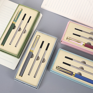 Juego de regalo de bolígrafo de negocios personalizado de gama alta con logotipo impreso de seda de metal <span class=keywords><strong>para</strong></span> vacaciones, graduación y Día <span class=keywords><strong>del</strong></span> Maestro - Product Image 4