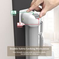 Barrière de sécurité rétractable sans perçage Prodigy SG018 pour escaliers, construction en ABS+PVC et fer, 72,5x80CM, pour les enfants de 2 à 4 ans