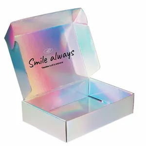 Wholesale Custom Printing Luxury Holographic Colorful Drawer Lash Box Gift Packaging Packing Box