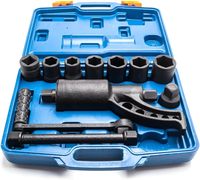 1:64 1 ''Heavy Duty Couple Multiplicateur Set Wrench Labour Saving 8ps Sockets Black