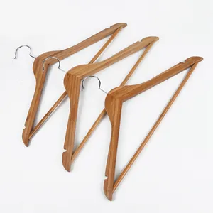 Custom Logo Space Saving Bamboo&Wooden Hangers Without Bar Eco-Friendly  Bamboo Hanger - China Clip Hanger and Bamboo Hangers price