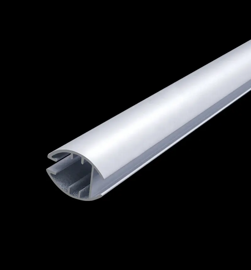 Aluminium pulver beschichtet weiß vorhang track profil aluminium rollo untere schiene