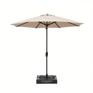 Sombrilla de Patio para Exteriores Swiship, 3 Metros, Poste de Aluminio, Tela de Poliéster, Manivela Manual, Diseño Contemporáneo de Doble Cara - Product Image 1