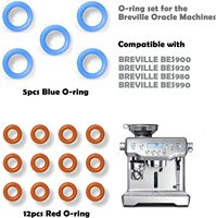 Joint d'étanchéité et joints toriques pour tête de groupe de machine à café à double chaudière Breville 58 mm, compatible Oracle BES900/920/980/990, anti-fuite