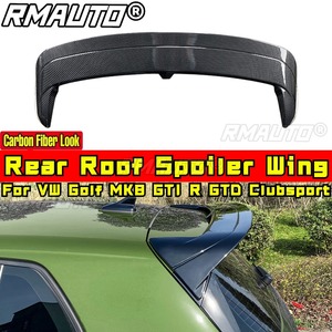 Kit carrosserie pour VW Golf MK8 GTI R GTD Clubsport, spoiler de coffre arrière, aspect fibre de carbone, style CS, aileron de toit, accessoires de voiture - Product Image 1