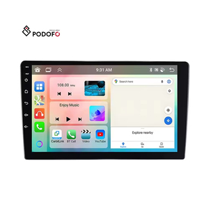 Radio para Auto Podofo de 9 Pulgadas con Android, Doble DIN, Especificaciones 4+64GB, Pantalla IPS, CarPlay, WiFi, GPS, DSP, Audio - Product Image 1