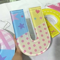 Lettres en acrylique 3D transparentes personnalisées, enseigne lumineuse à LED pour le logo de la marque de magasin de détail
