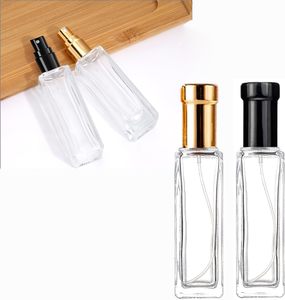 Flacon de parfum vide en gros, format poche, 10 ml, échantillons, atomiseur de parfum 10 ml, flacon en verre carré format voyage, vaporisateur de parfum fin - Product Image 3