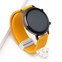 Accesorios para reloj inteligente, correa de silicona transpirable de liberación rápida universal, 20mm, 22mm, resistente al agua, suave para