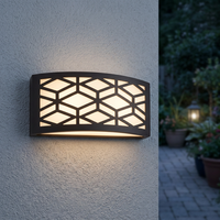 Lampe extérieure en aluminium IP54 étanche, antirouille, blanc chaud, E27, diffuseur en plastique pour cour, jardin, parc, ETL CE