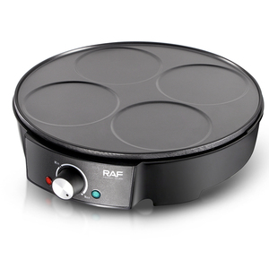 Machine à crêpes électrique RAF 1200W, surface <span class=keywords><strong>de</strong></span> cuisson antiadhésive <span class=keywords><strong>de</strong></span> grande taille avec contrôle <span class=keywords><strong>de</strong></span> température réglable pour une utilisation domestique polyvalente - Product Image 2