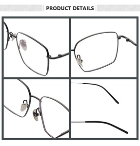 Anti Slip Temple Half Titanium Square Eyeglass <strong>Frame</strong> for Active Lifestyle Prescription Glasses Custom Logo Solid Diamond - Product Image 4